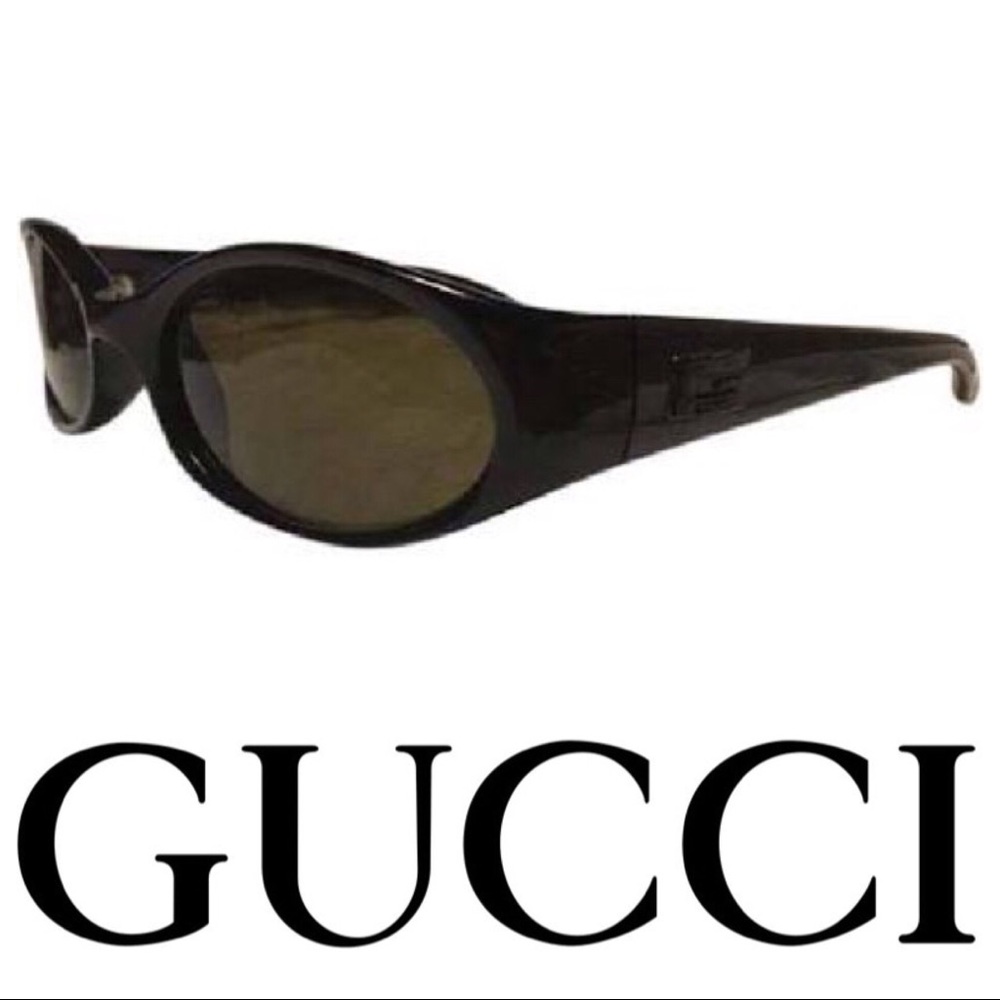 ๐ SOLD ๐ on Vestiaire GUCCI 2457 black sunglasses, logo G Gucci temple - Picture 2 of 8
